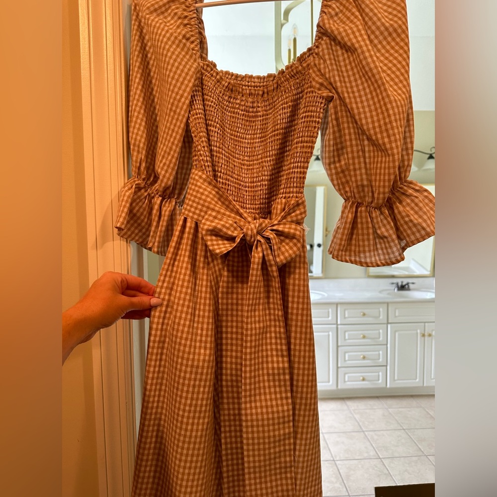 Aura gingham dress
